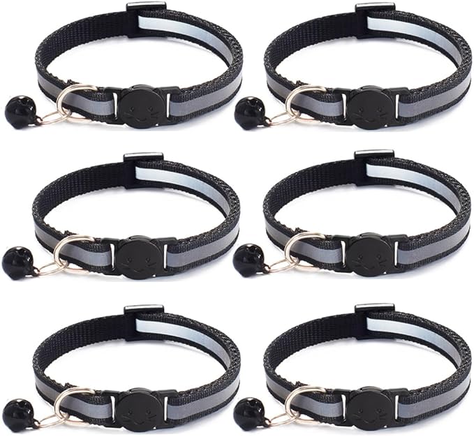 6 Pack Reflective Cat Collar by Jigichu