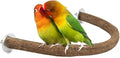 Rypet Parrot Natural Wood Stand Perch, Swing U Shape Natural Parrot Perch by RYPET