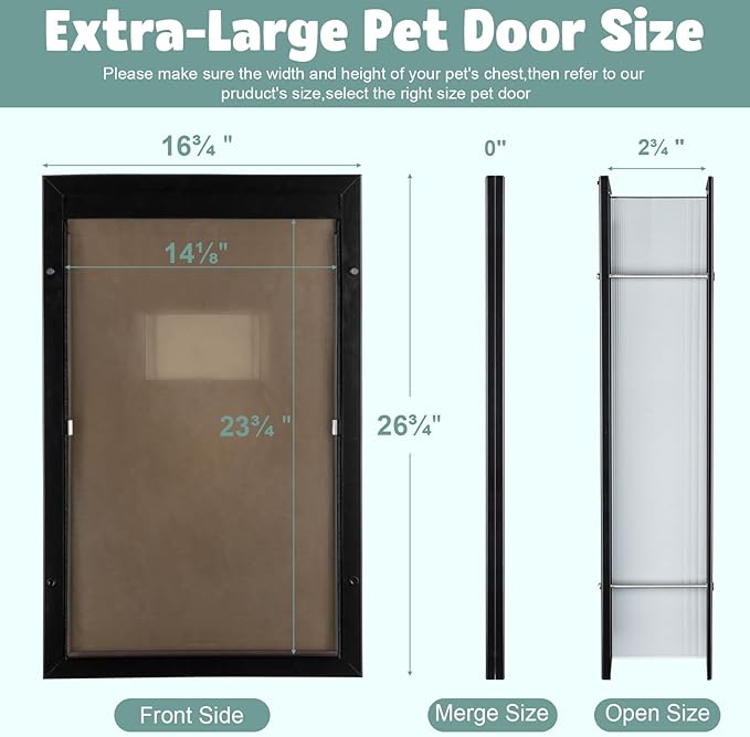 Dog Door Aluminum Pet Door - Image 2