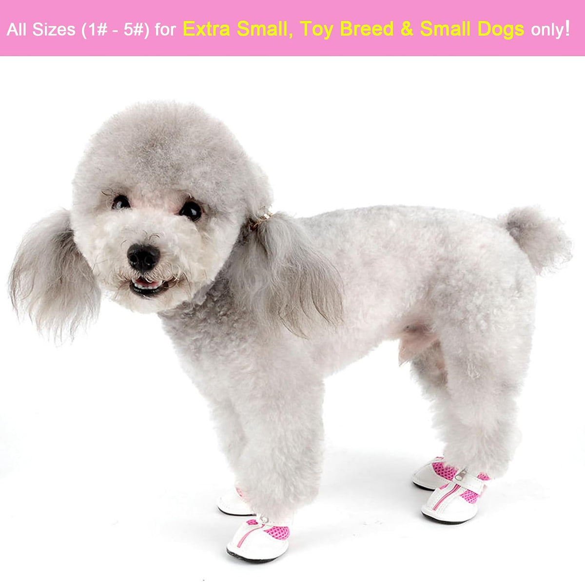 Zunea Small Dog Shoes for Hot Pavement, Breathable Mesh Summer Puppy Boots