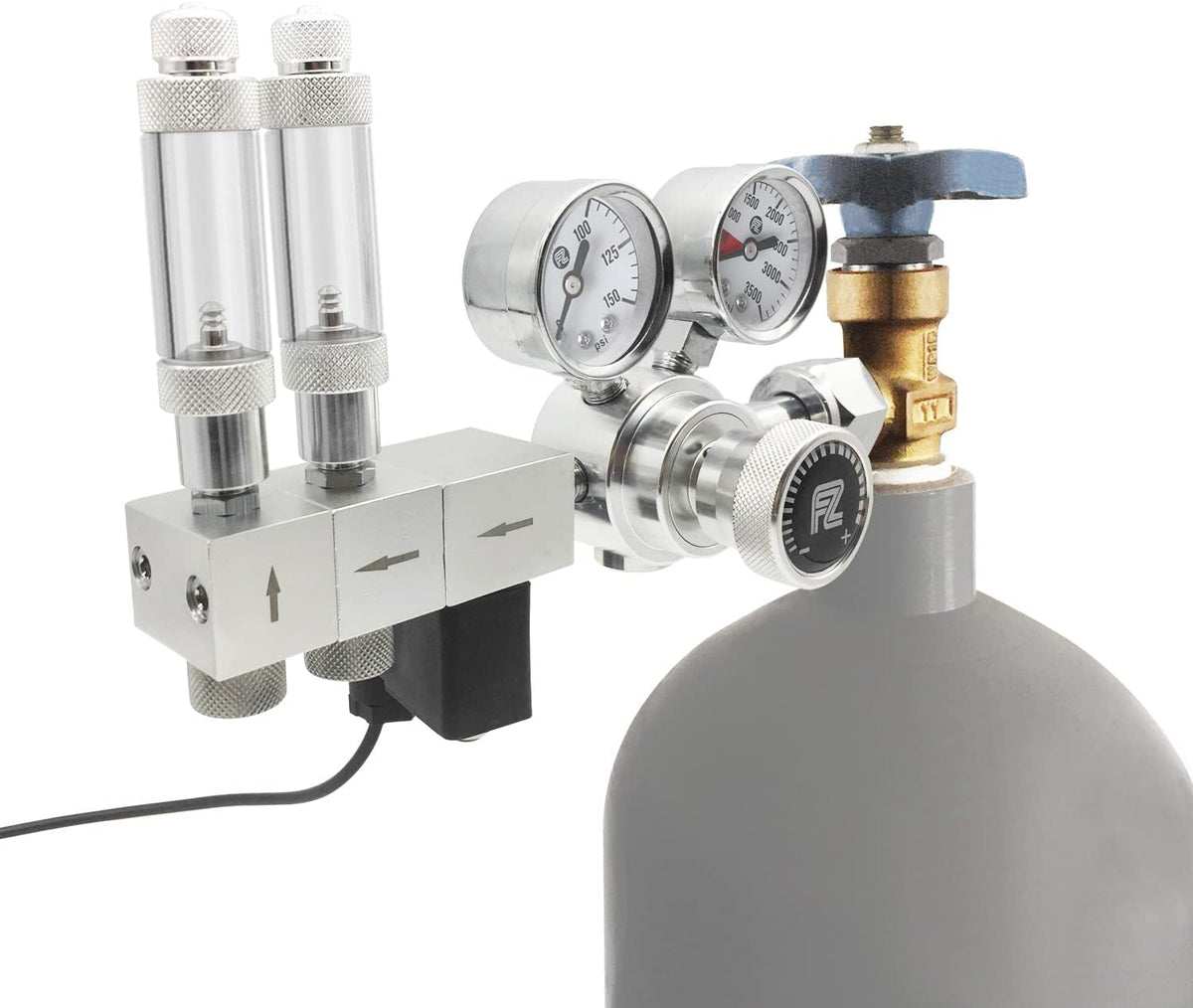 FZONE Pro Dual Stage Aquarium CO2 Regulator CGA320 for Aquarium Plant Tanks