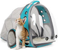 Back Expandable Cat Backpack Carrier, Fit up to 12 lbs, Space Capsule Bubble by halinfer