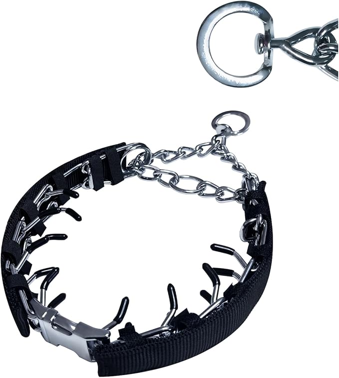 Prong Training Collar for Dogs, Rotating Ring Welding, Adjustable Dog Training by HAESINPAfunwithfashion