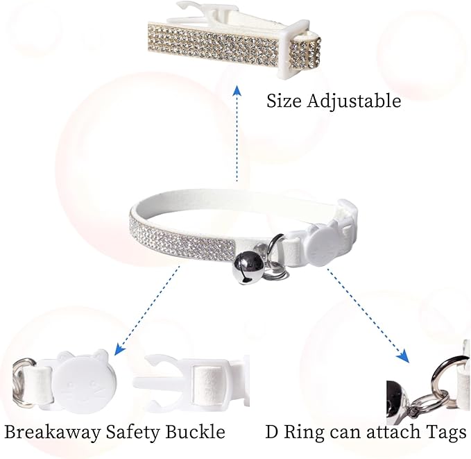 Rhinestone Cat Collar Breakaway Safety Buckle - Image 2