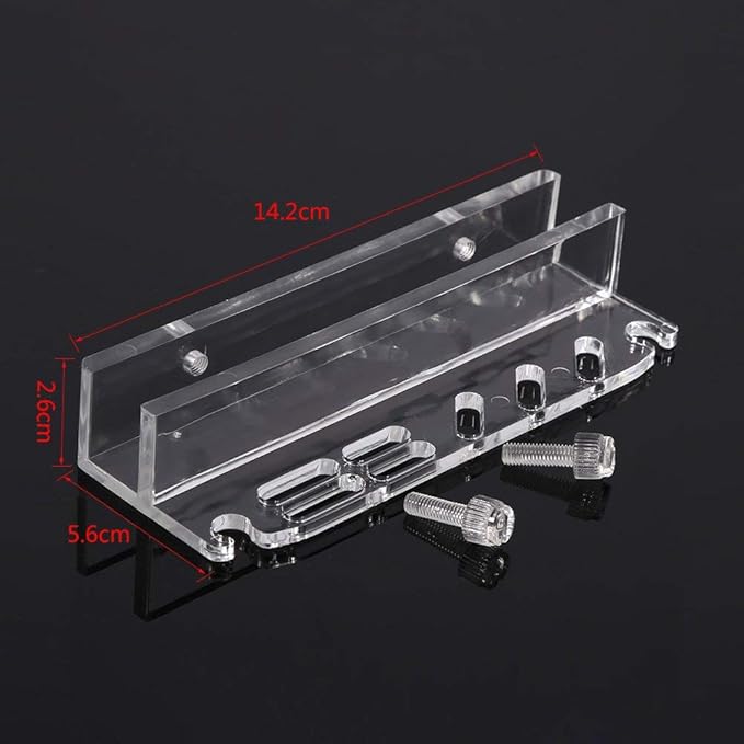 Fdit Acrylic Water Plants Grass Maintenance Tool Holder Aquarium Rack Organizer - Image 2