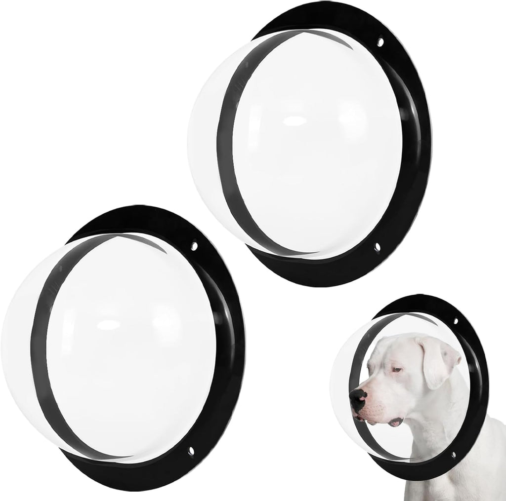 2 Pack Dog Fence Window with Air Holes Diameter 12.44" Deep 4.92"