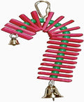 Super Bird Creations SB188 Balsa Candy Cane Bird Toy, Small Bird Size by SuperBirdCreations