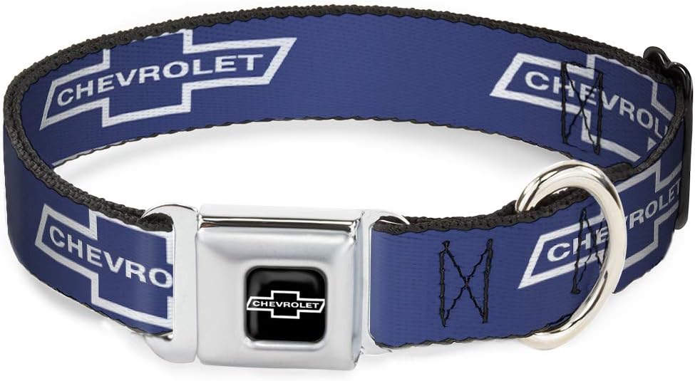 Buckle-Down DC-WCH043-S 9-15" "CHAX-1965 CHEVROLET Bowtie Full Color Black/White" Dog Collar, Small