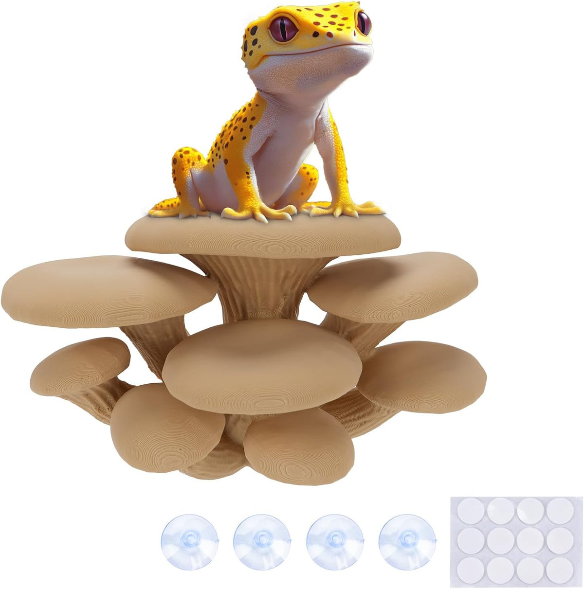 Westant Mushroom Decor for Reptile Tank, Forest, Trio