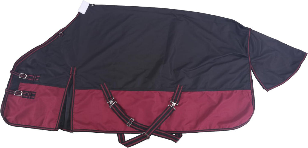 LEAFOREST 1200D Horse Turnout Blanket Waterproof 200g Fill Winter Cold Wet