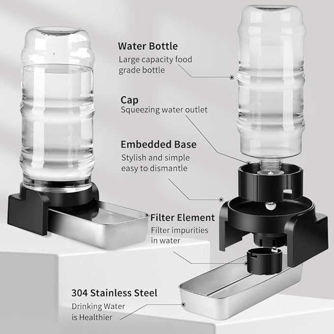 Marchul 2.3 Gallon Dog Water Dispenser, Large Dog Water Bowl Dispenser - Image 4