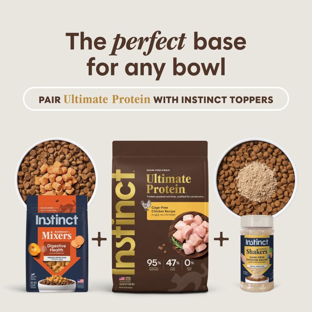 Instinct Ultimate Protein Grain Free Cage Free Chicken Recipe Natural Dry Cat Food, 10 lb. Bag