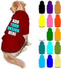 Custom Dog Hoodie Personalized Photo Text Logo Name Dog Clothes, Soft & Warm by Mynvzrk