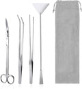 Aquarium Aquascaping Tool Stainless Steel Aquascape Tools Kit 4 in 1 Anti-Rust by Funnytek