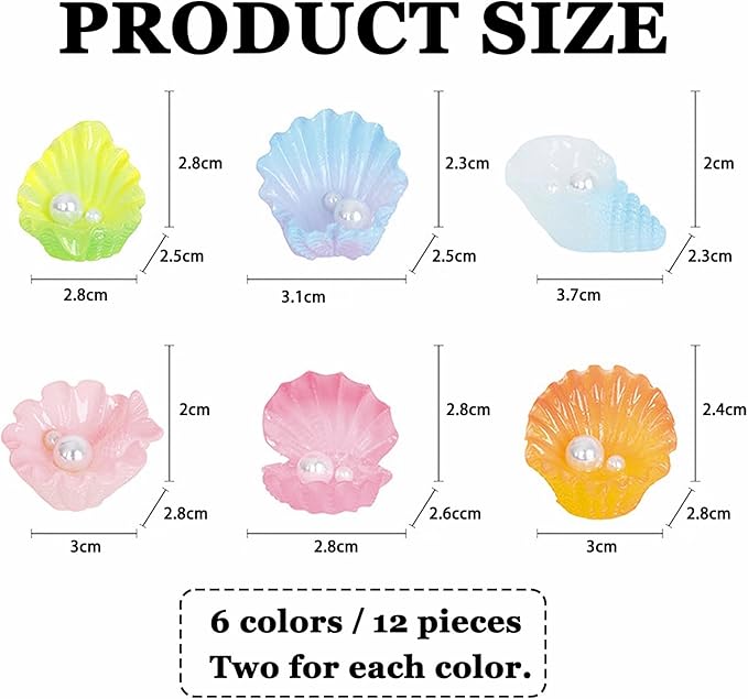 MIUPOO Glow Pearl Shell, Betta Stones, Glow in The Dark Crystal, Bonsai Decor - Image 2