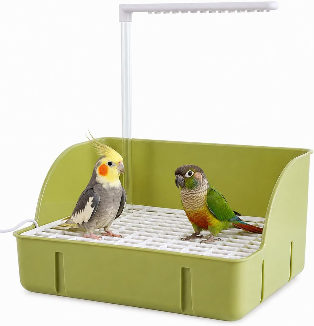 Automatic Bird Shower with Pump, for Parakeets
