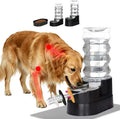 RIZZARI 8L Elevated Dog Water Dispenser: Gravity Waterer for Large Dogs