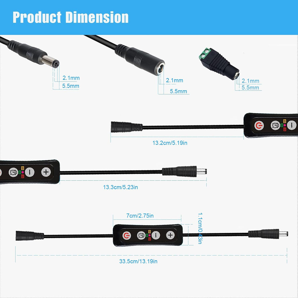 Aquarium Light Timer&Dimmer, Fish Tank Light Controller, 2 Pack