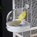 Hanging Brid Bath with Feeder for Cage, 3 in 1 Multifunction Bird by Misyue