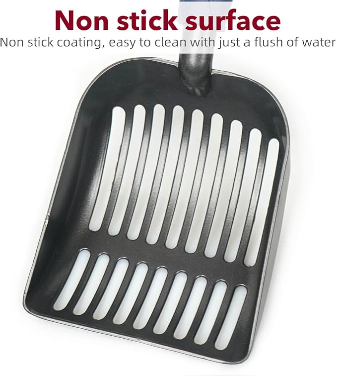 Cat Litter Scoop, Kitty Metal Scooper, Aluminum Alloy Sifter, Kitten Pooper - Image 3