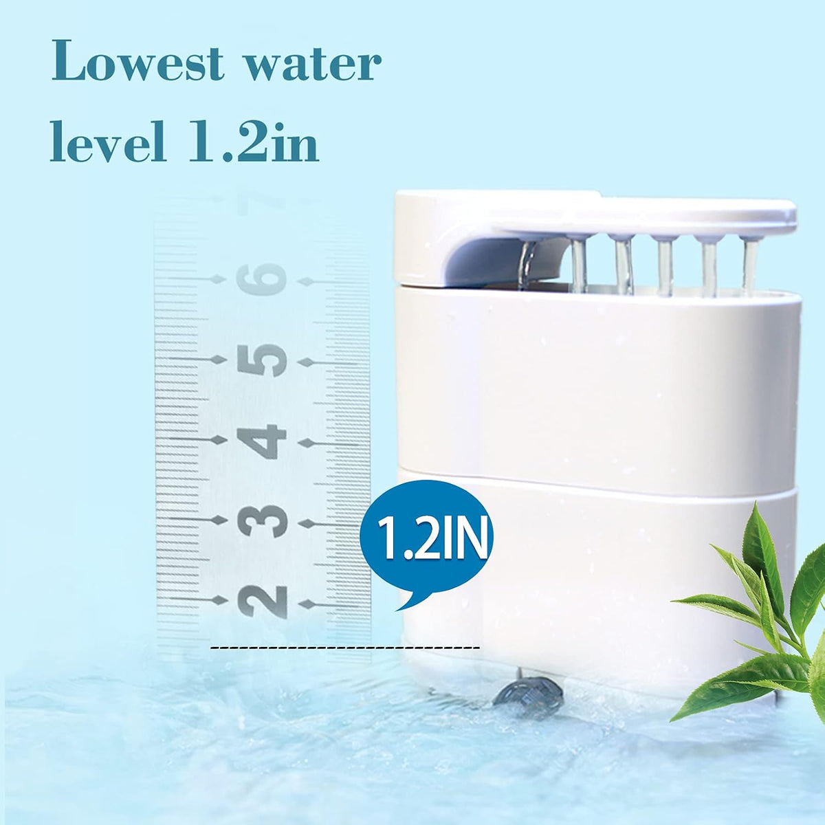 UPETTOOLS Turtle Filter - Internal Filter for Small Fish, Turtle, Shrimp & Amphibian Tanks