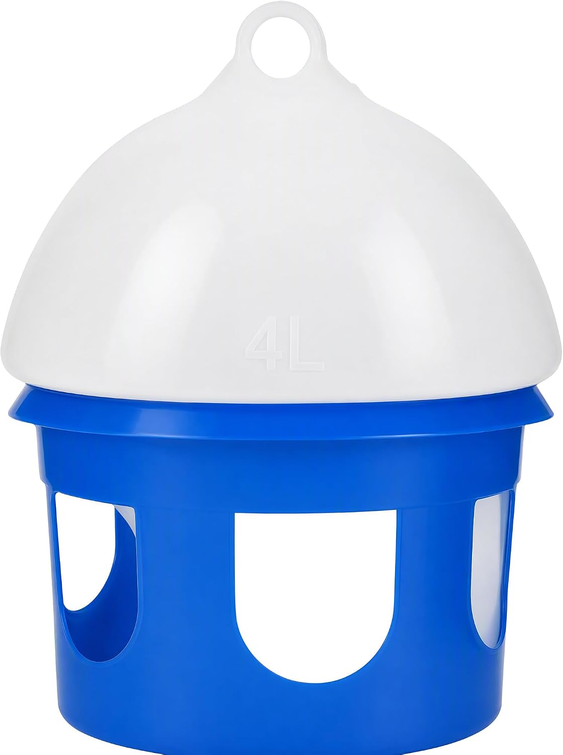 Bird Cage Water Dispenser Automatic Pigeon Waterer Large Capacity Durable ABS Plastic Bird Feeder Drinking Tank for Pigeons Doves Birds Aviary Cage Coop (4L)