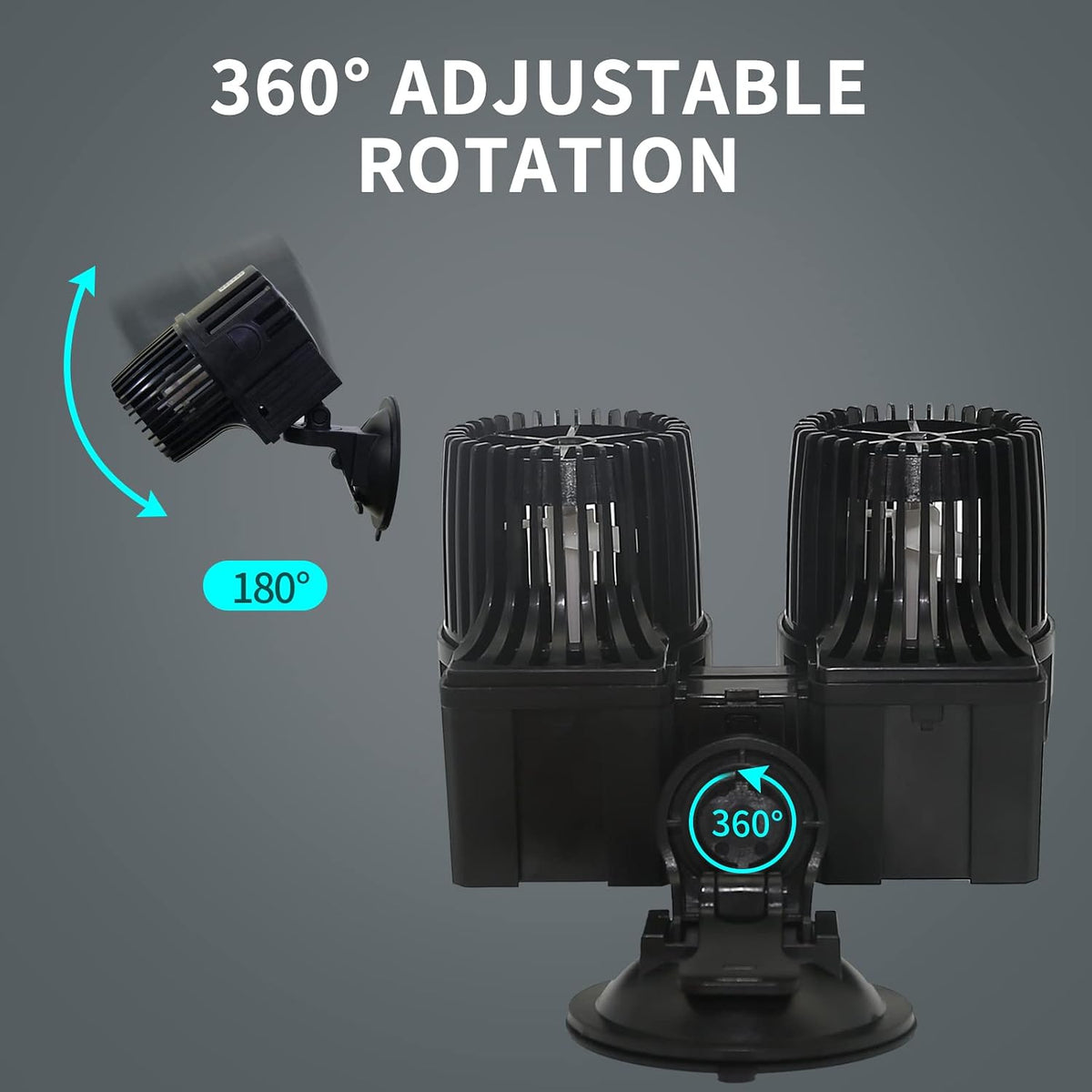 UPETTOOLS 6340 GPH Aquarium Circulation Pump, 360° Wave Maker