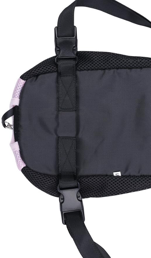 Pet Dog Puppy Cat Carrier Five Holes Backpack Double Shoulder Straps Canvas - Image 3