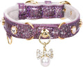 PetsHome Cat Collar, Dog Collar, PU Leather Adjustable Pet Collar by PetsHome