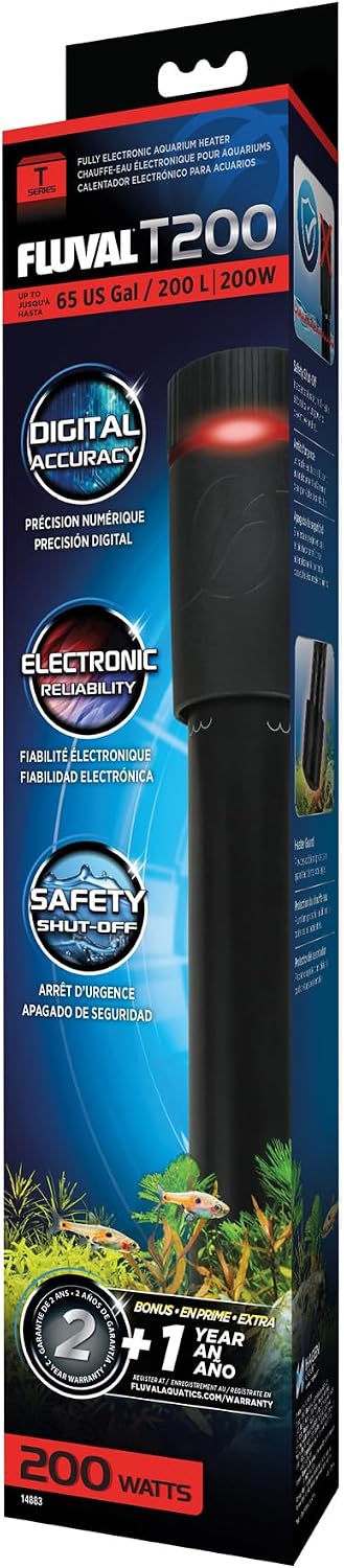 Fluval T150 Fully Electronic Heater for Freshwater Aquariums up to 45 Gal.