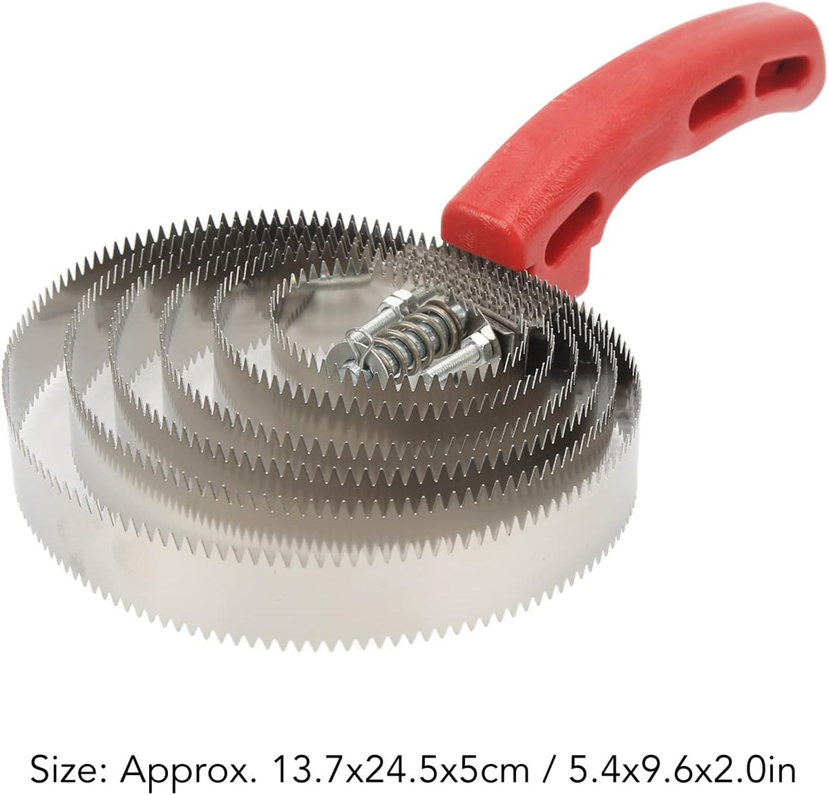 Curry Comb 6 Turns Stainless Steel Itch Relief Horse Brushes for Anim