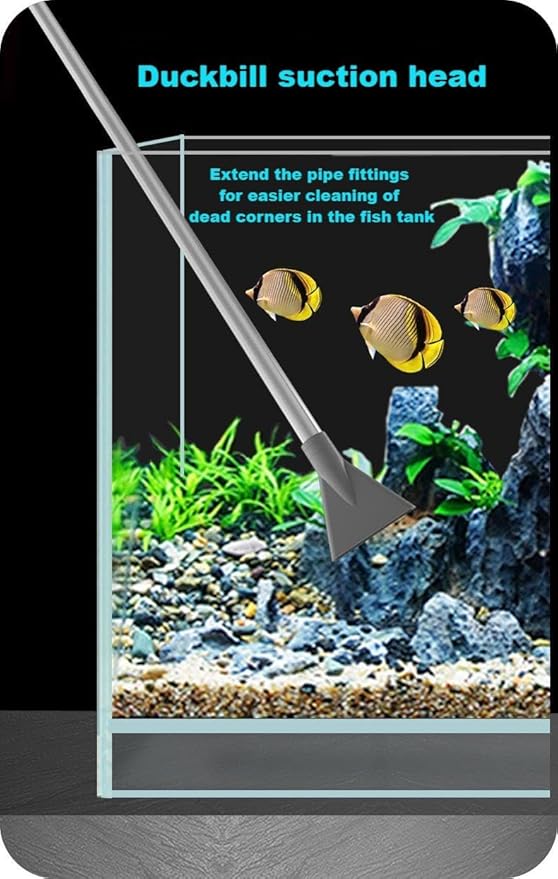 Aquarium Siphon Vacuum Cleaner, 9.84 Foot Aquarium Gravel Cleaner kit, - Image 6