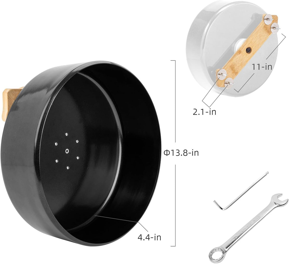 Niteangel 13.8'' Chinchilla Wheel - Quiet & Sturdy Exercise Wheel for Chinchilla or Other Similar-Sized Pets (for Chinchilla, 13.8 inch Running Drum Wheel)
