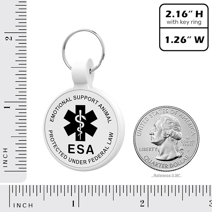 ESA Dog Tag, QR Code Dog Tag, Modifiable Free Pet Online Profile, Scannable QR - Image 4