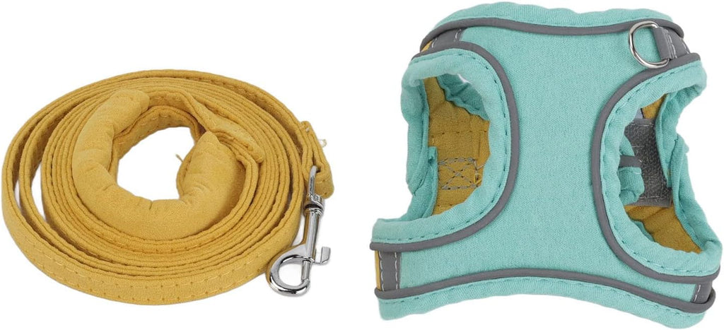 Cat Harness and Leash, Kitten Harness and Leash Set with Lead Kitten Vest Harnesses for Walking Cat Harness Escape Proof for Cats Puppy Small Pet Traveling Hiking (M)
