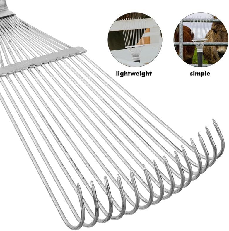VICASKY 2pcs Livestock Grooming Rake Horse Mane and Tail Brush Furizzy Grooming Rake Versatile Animal Back Scratcher Deshedding Brush for Cashmere and Wool