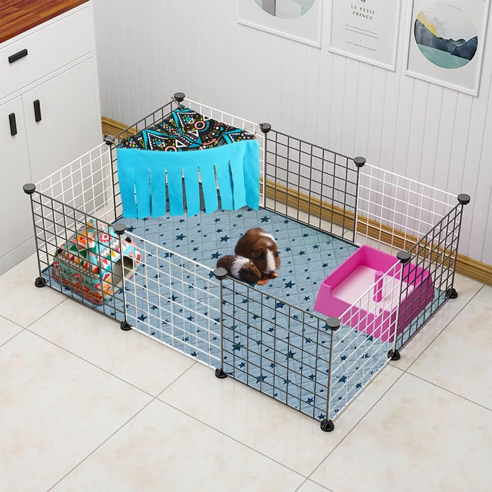 RIOUSSI Guinea Pig Hideout Hideaway Corner Fleece Toys Cage Accessories