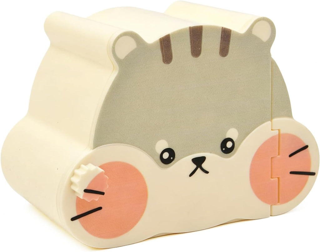 Magnetic Hamster Hideout with Clear Viewing Lid, Mount Hamster House for Syrian Hamsters, Dwarf Hamsters, Gerbils,Mice, Small Animal Hideaway Hut for Acrylic & Wire Cages,Yellow Bear4319-2