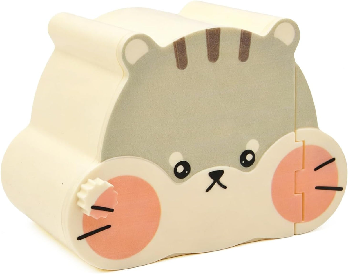Magnetic Hamster Hideout with Clear Viewing Lid, Mount Hamster House for Syrian Hamsters, Dwarf Hamsters, Gerbils,Mice, Small Animal Hideaway Hut for Acrylic & Wire Cages,Yellow Bear4319-2