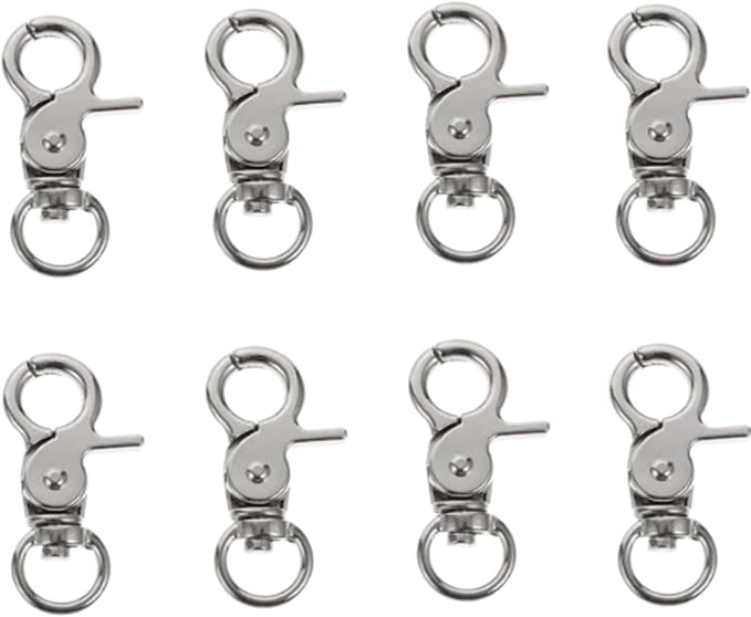 8 Pcs Bird Cage Lock Bird Cage Lobster Clasp, Birdcage Lock Birds Cage Clip by Selxran