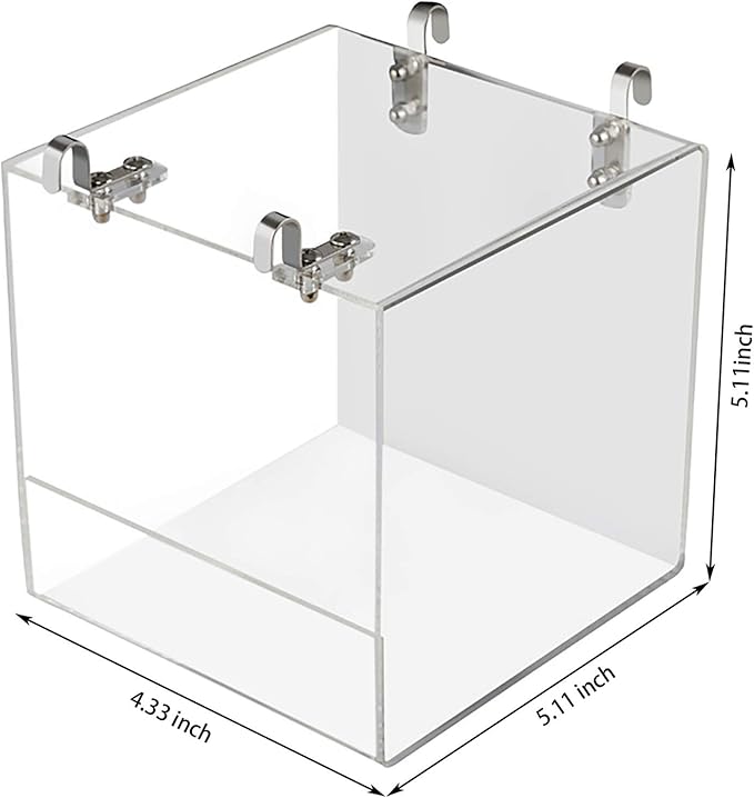 Hanging Bird Bath Cube Bird Bathtub Bath Shower Box Bowl Cage Accessory - Image 2