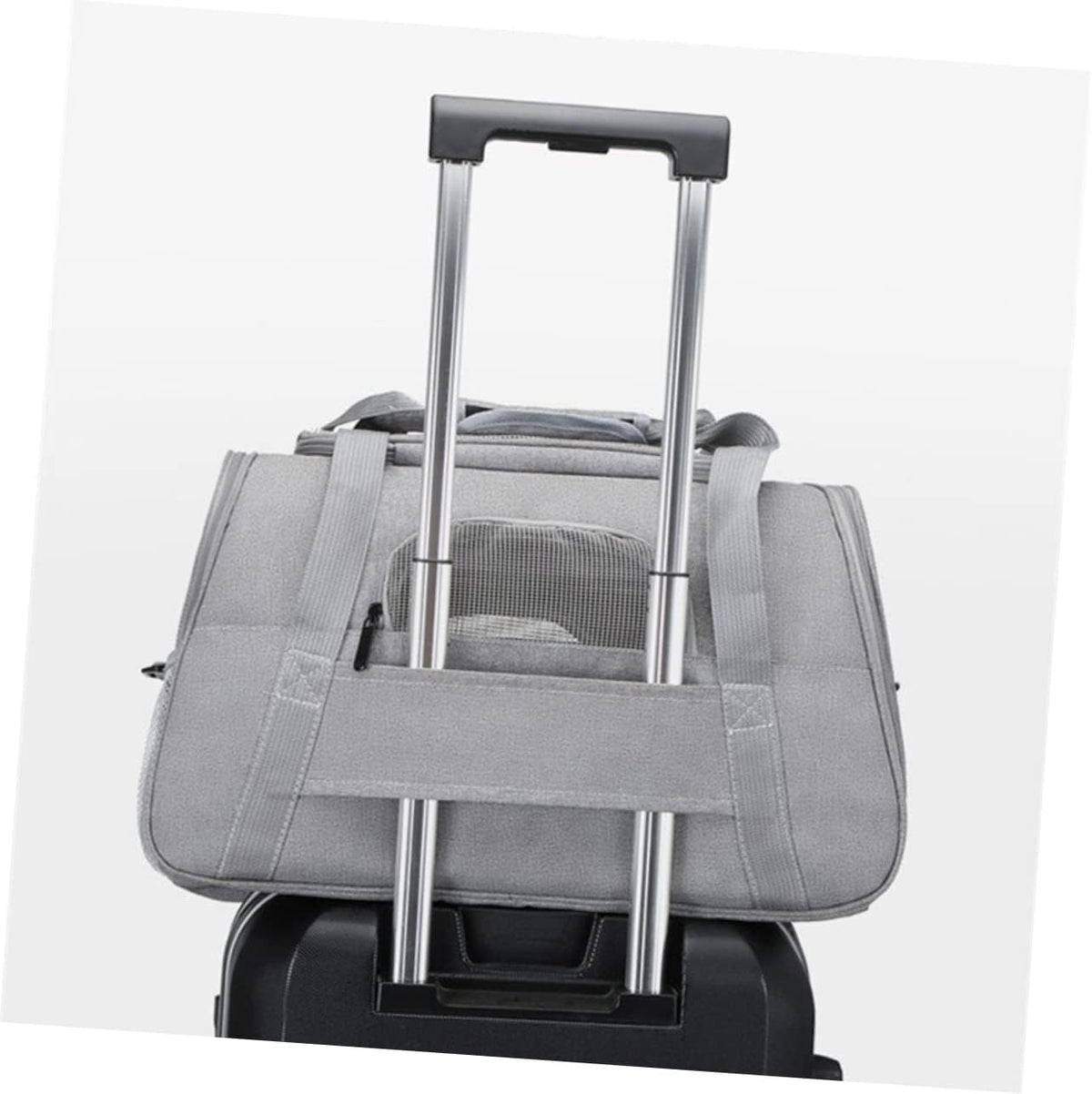 Milisten Breathable Pet Carrier Bag Collapsible Dog Cat Backpack for Travel Camping Sightseeing with Mesh Ventilation Comfortable Spacious Design Gray