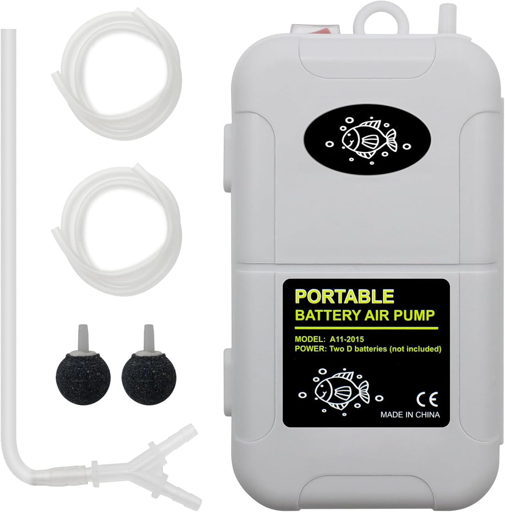 Battery Powered Fish Aerator for 6-Gallon Bucket