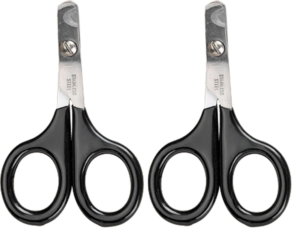 Master Grooming Tools Pet Nail Scissors — Stainless Steel Scissors for Trimming Nails on Cats and Birds - Small, 3½"