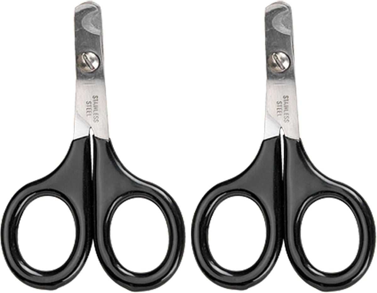 Master Grooming Tools Pet Nail Scissors — Stainless Steel Scissors for Trimming Nails on Cats and Birds - Small, 3½"