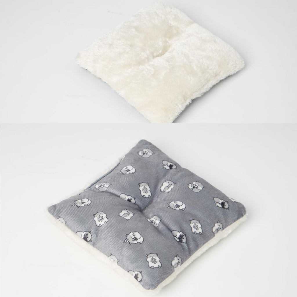 Hedgehog Bed Cave Hideout Hedgehog House Hedgehog Accessories, Hamster Small Animals Cage Supplies Warm House (Grey)
