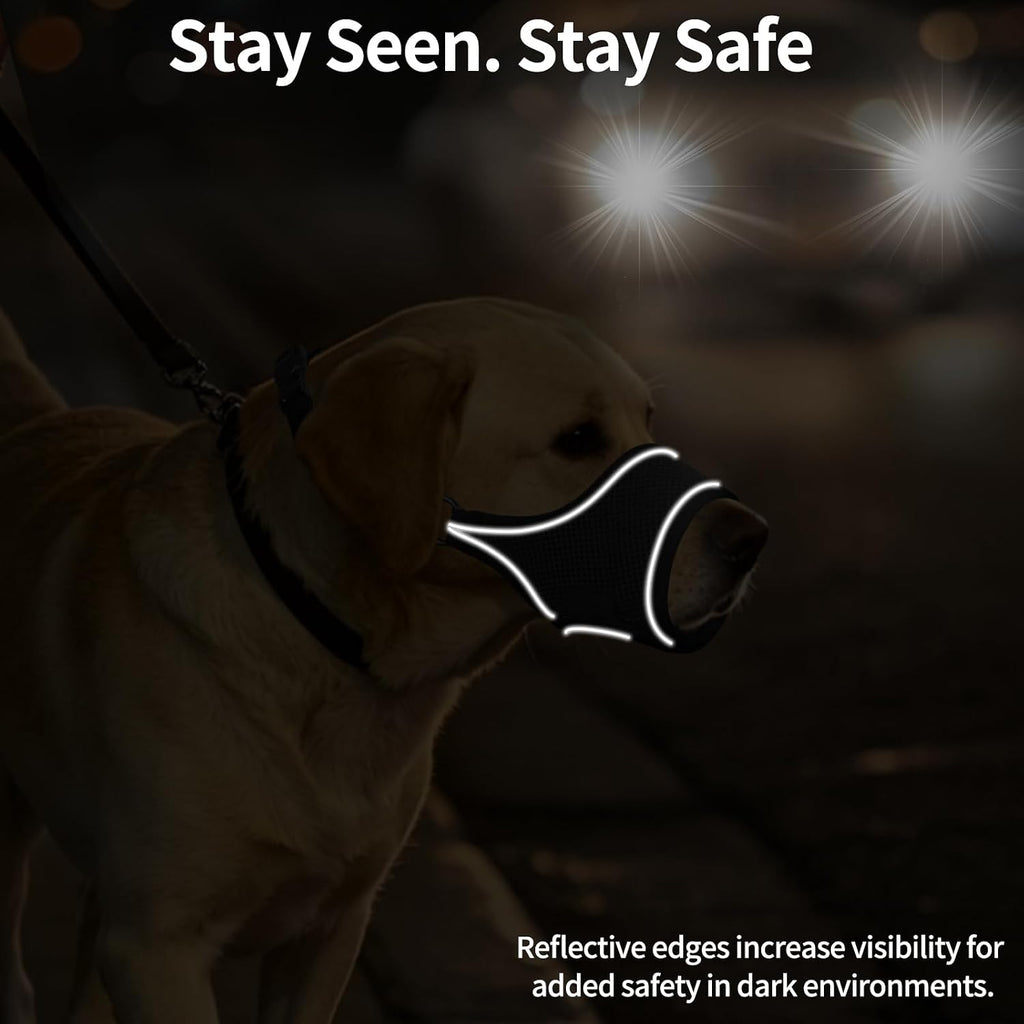Mayerzon Soft Dog Muzzle for Large Dogs Malinois to Anti Biting Chewing