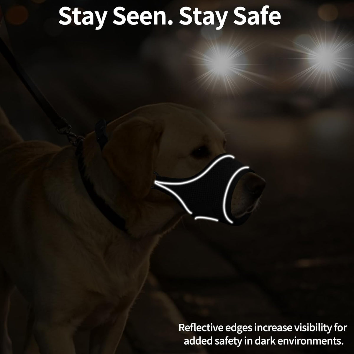 Mayerzon Soft Dog Muzzle for Large Dogs Malinois to Anti Biting Chewing