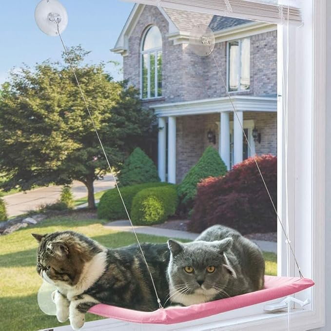 Cat Window Perch Suction Cups Cat Window Hammock Space Saving Window Seat - Image 6