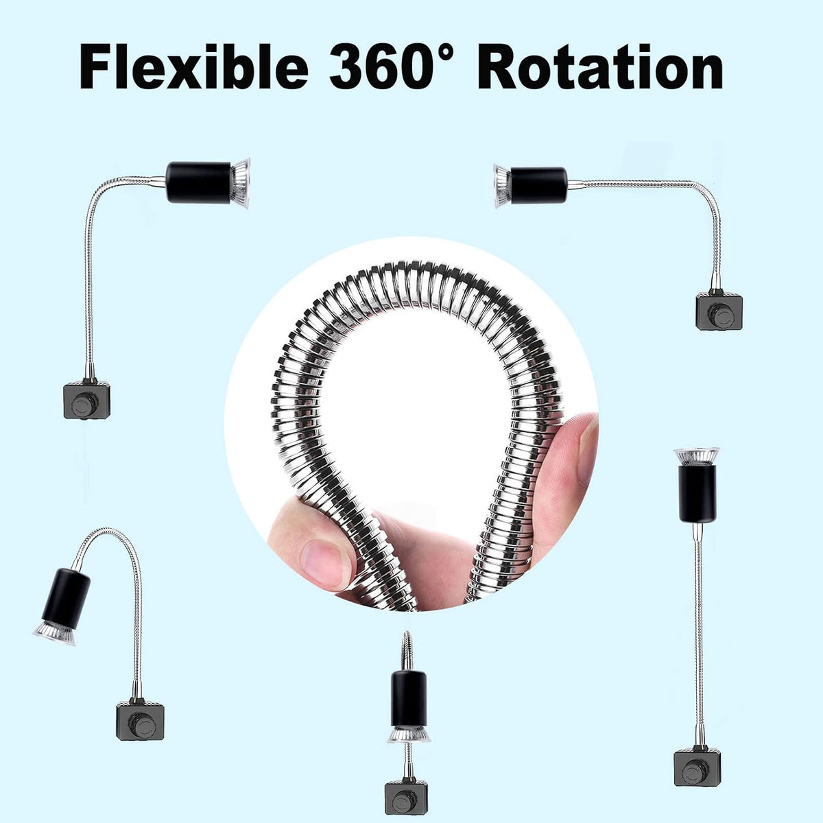 Reptile Heat Lamp, UVA UVB Light for Aquarium Turtle Tank, with 2 * 50w Basking Bulb and 360° Swivel Clamp Stand for Tortoise, Snake, Frog, Lizard, Cockatoo, Chameleon. Halogen, Yellow Light